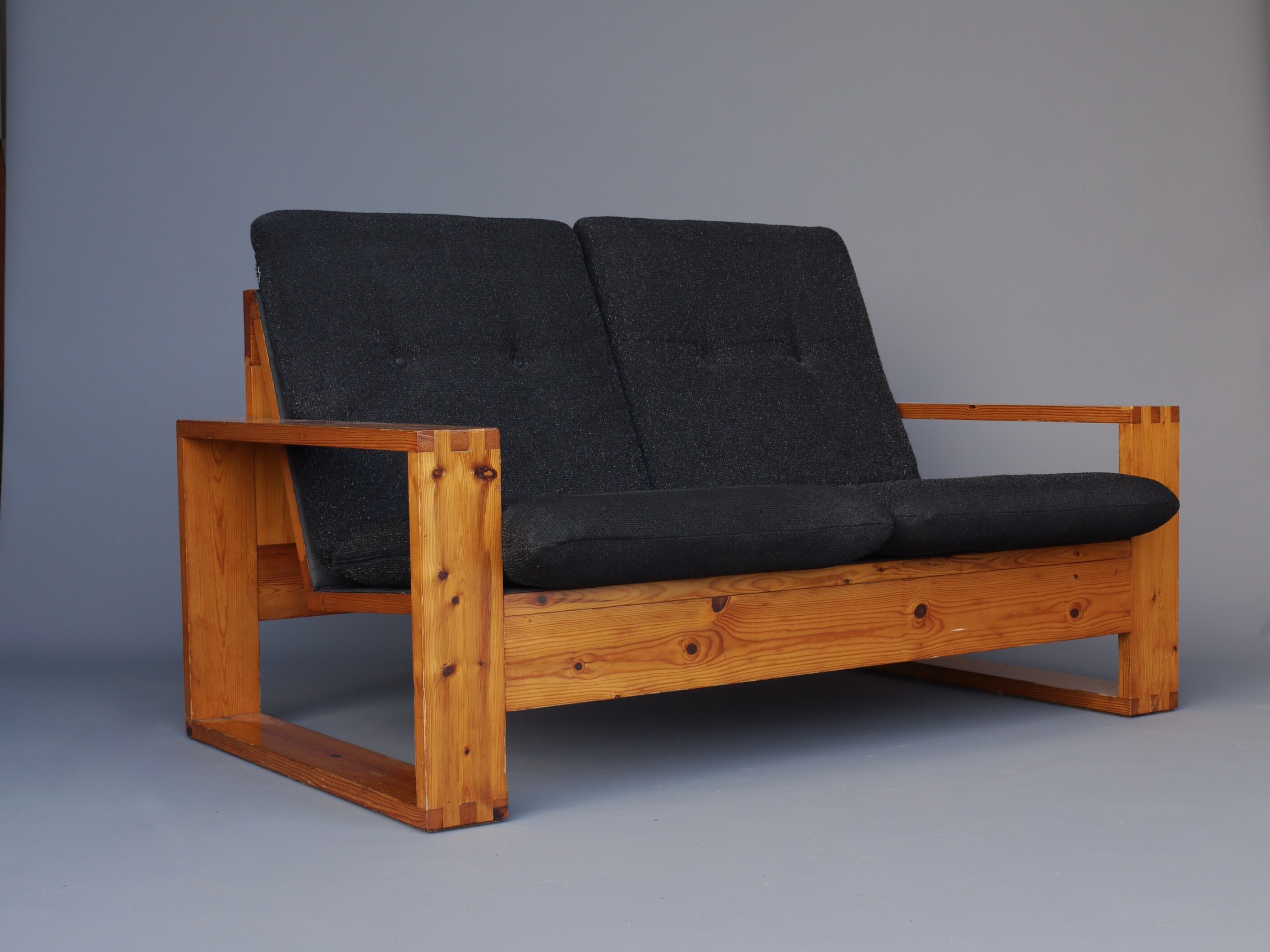 Pine Sofa by Ate Van Apeldoorn for Houtwerk Hattem, 1960s