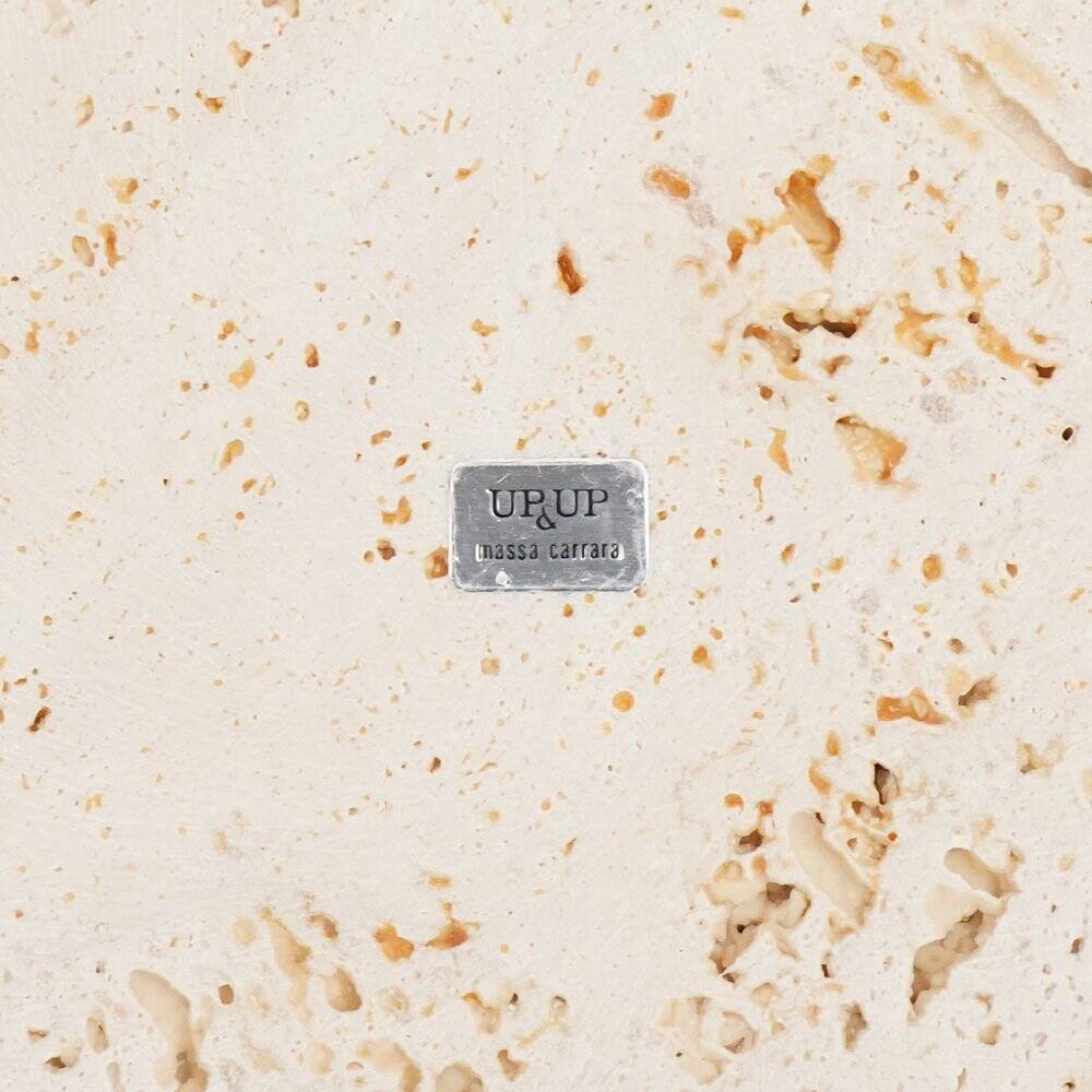 Bol Voltero in travertine by Pier Alessandro Giusti and Egidio Di Rosa for Up & Up, 1970s.