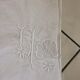 Old sheet with beautiful embroideries