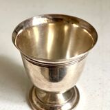 Silver-plated metal egg cup