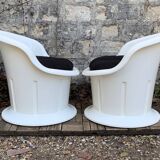 Pair of Popptorp armchairs designed by K. & M. Hagberg for Ikea 1990