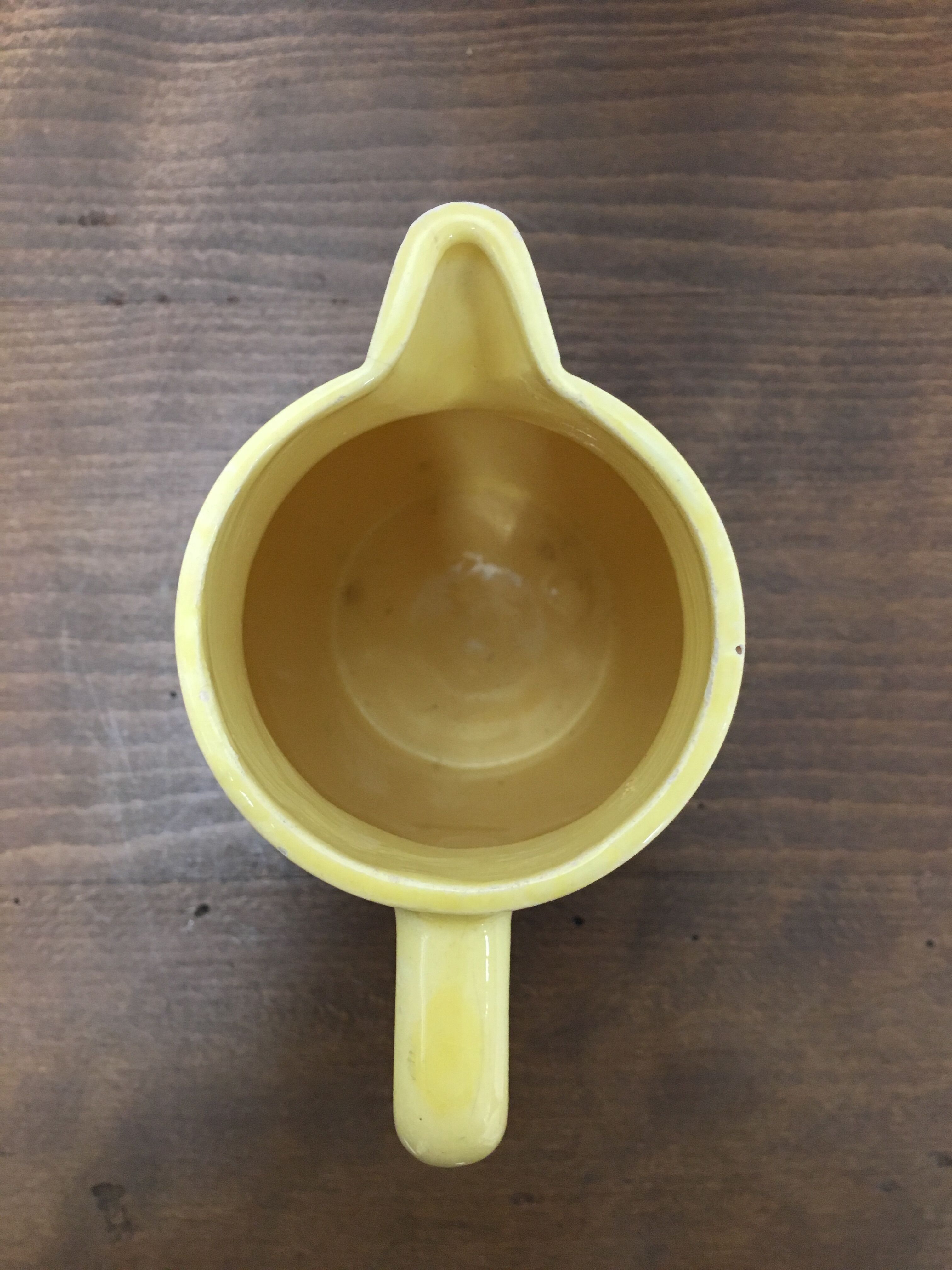 Vintage yellow pitcher