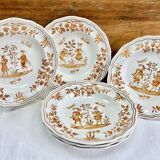 6 soup plates Longchamp Decors Moustiers Olérys