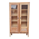 Armoire pied compas en chêne blond
