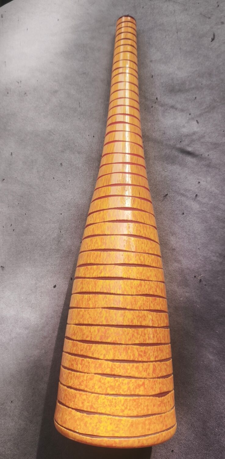 Vase bouteille tigrati de Salviati murano