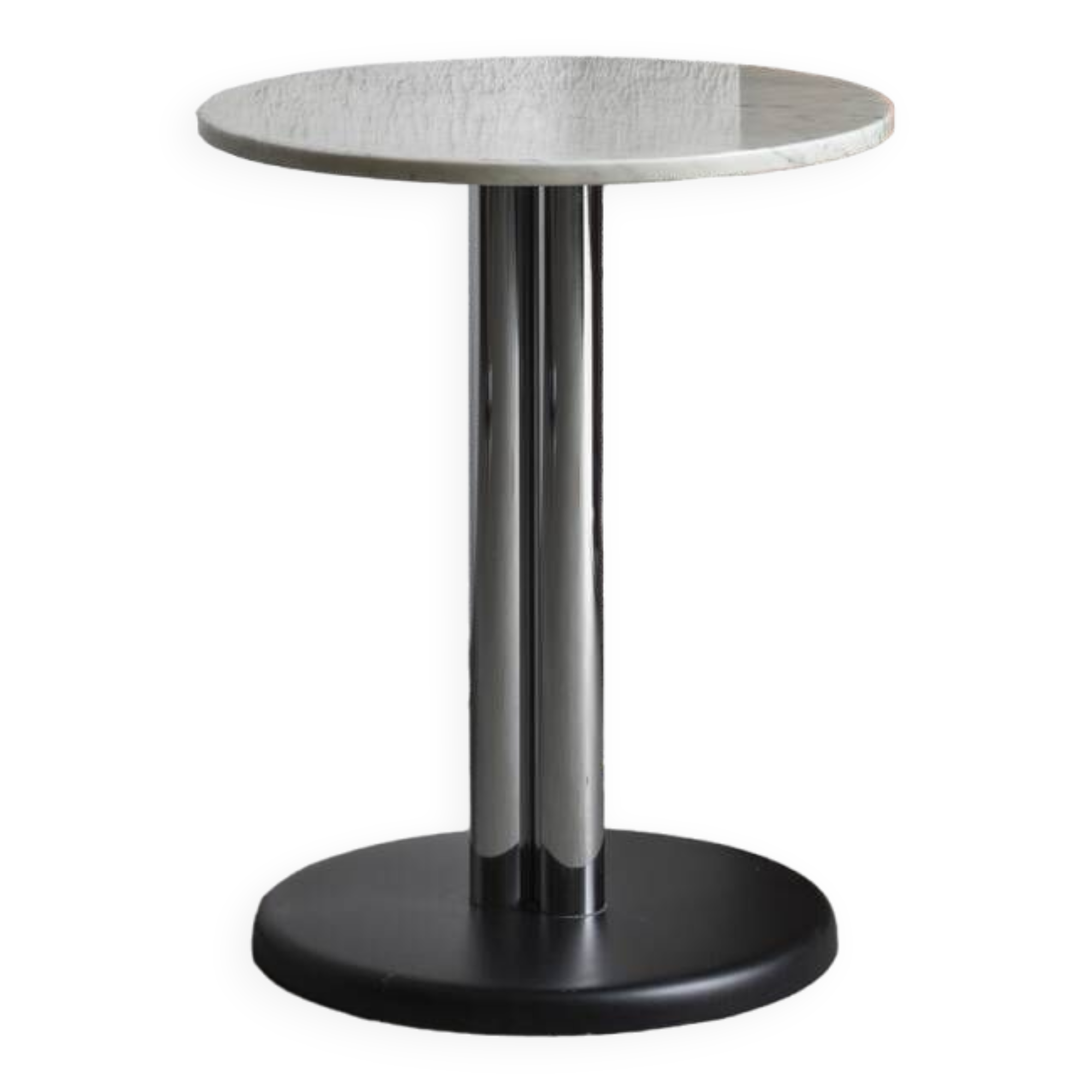 Side table chrome marble