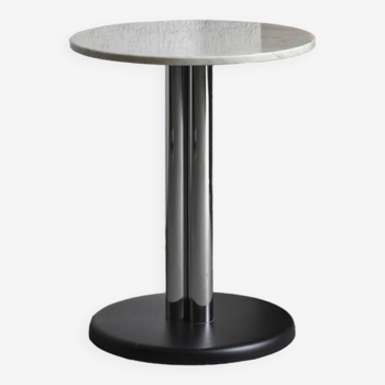 Side table chrome marble