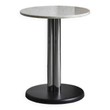Side table chrome marble