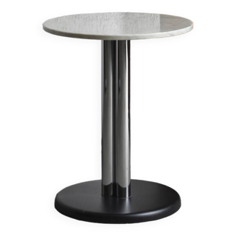 Side table chrome marble