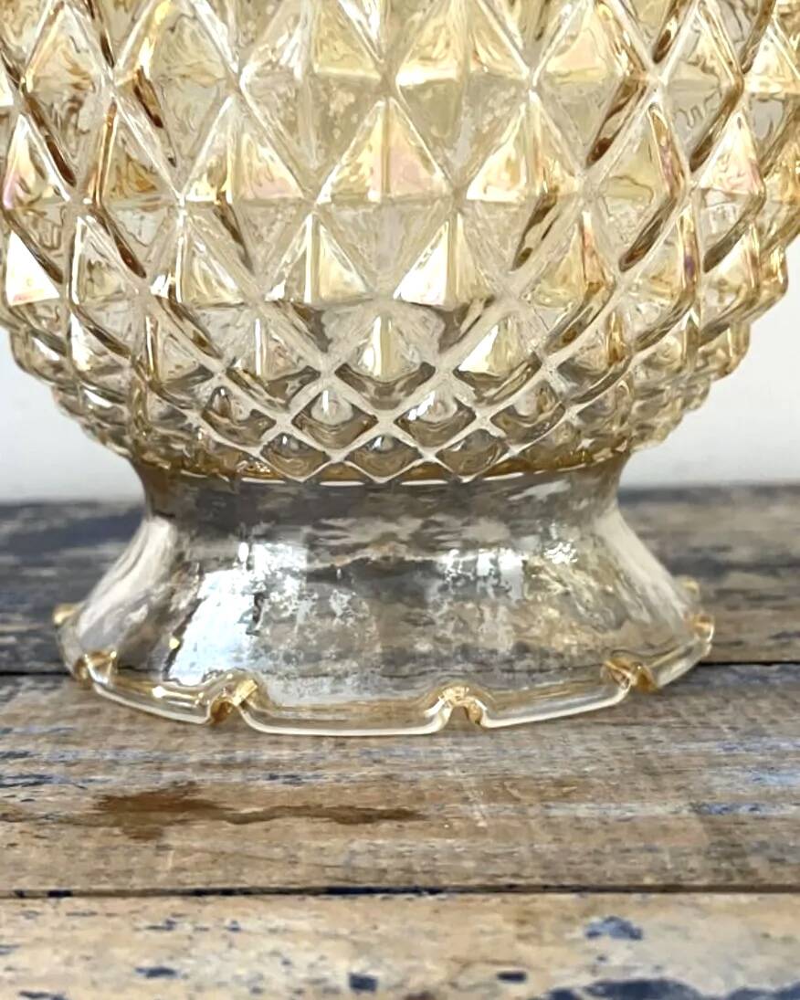 Pair of golden globe wall lights