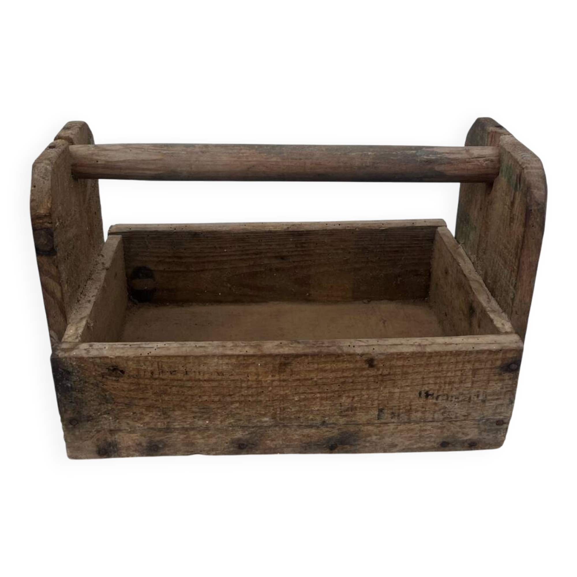 Old wooden basket