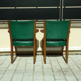 Pair of Bow Wood armchairs by Hugues Steiner