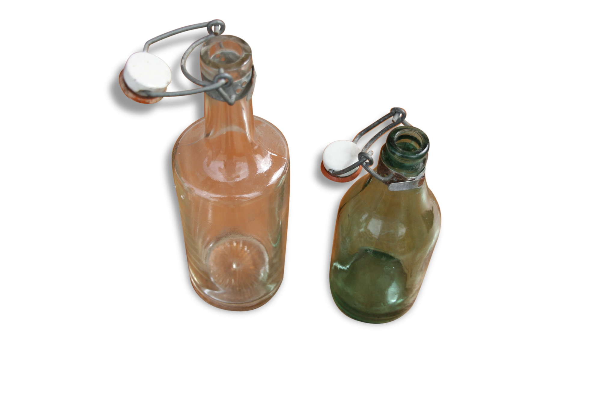 Lot de 2 ancienne petite bouteille