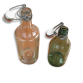Lot de 2 ancienne petite bouteille