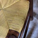 Vintage chairs by Georges Robert straw - set of 6