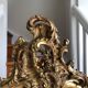 Golden mirror Louis Philippe nineteenth century Louis XV large model 100x170cm