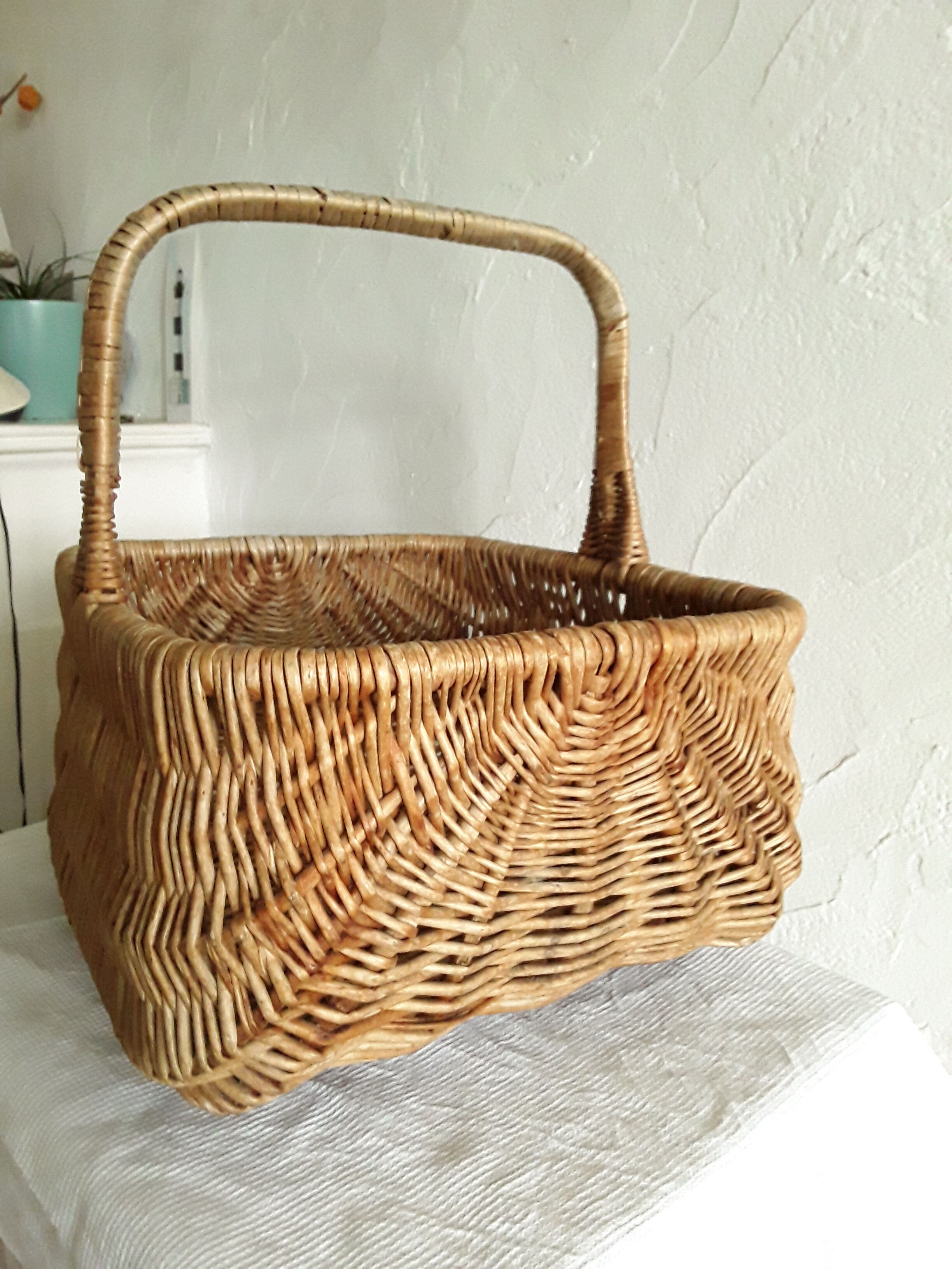 Old wicker basket