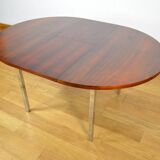 Rosewood and Chrome Dining Table 1960
