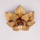 Vintage Italian Gold Leaf Flush Mount Or Wall Sconce