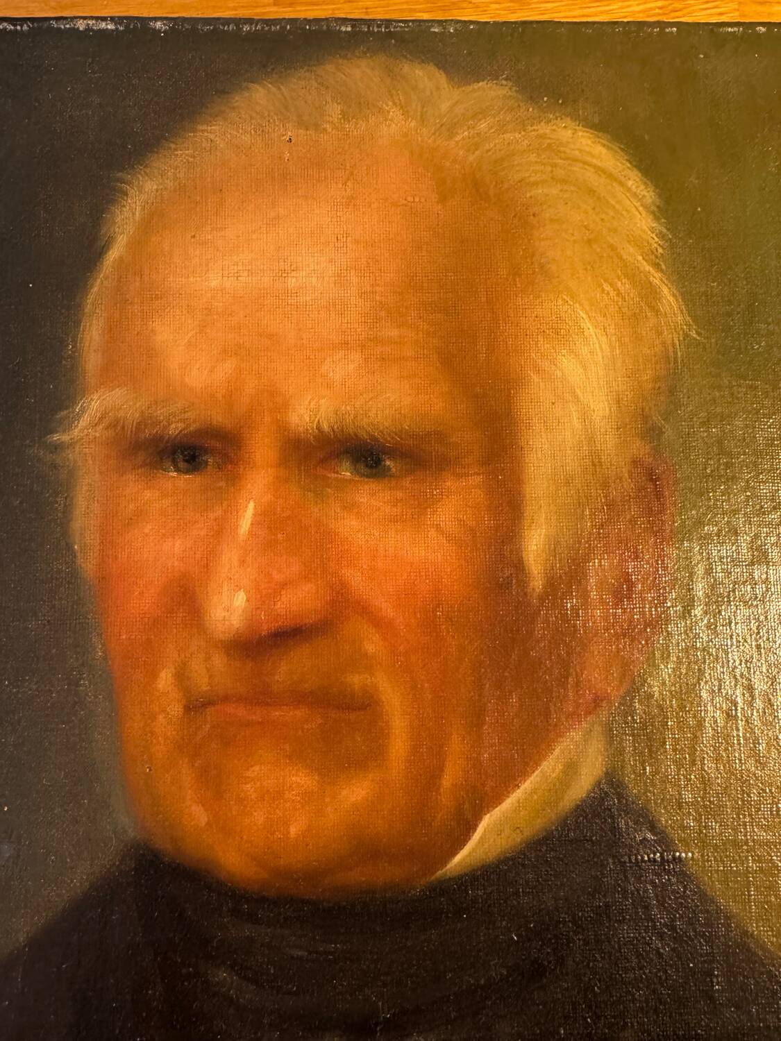 Old portrait painting from the early 20th century