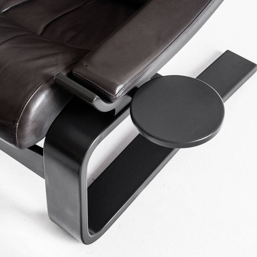 Kroken armchair + pouf designed by Ake Fribytter, published by Roche Bobois. France, 2000s.