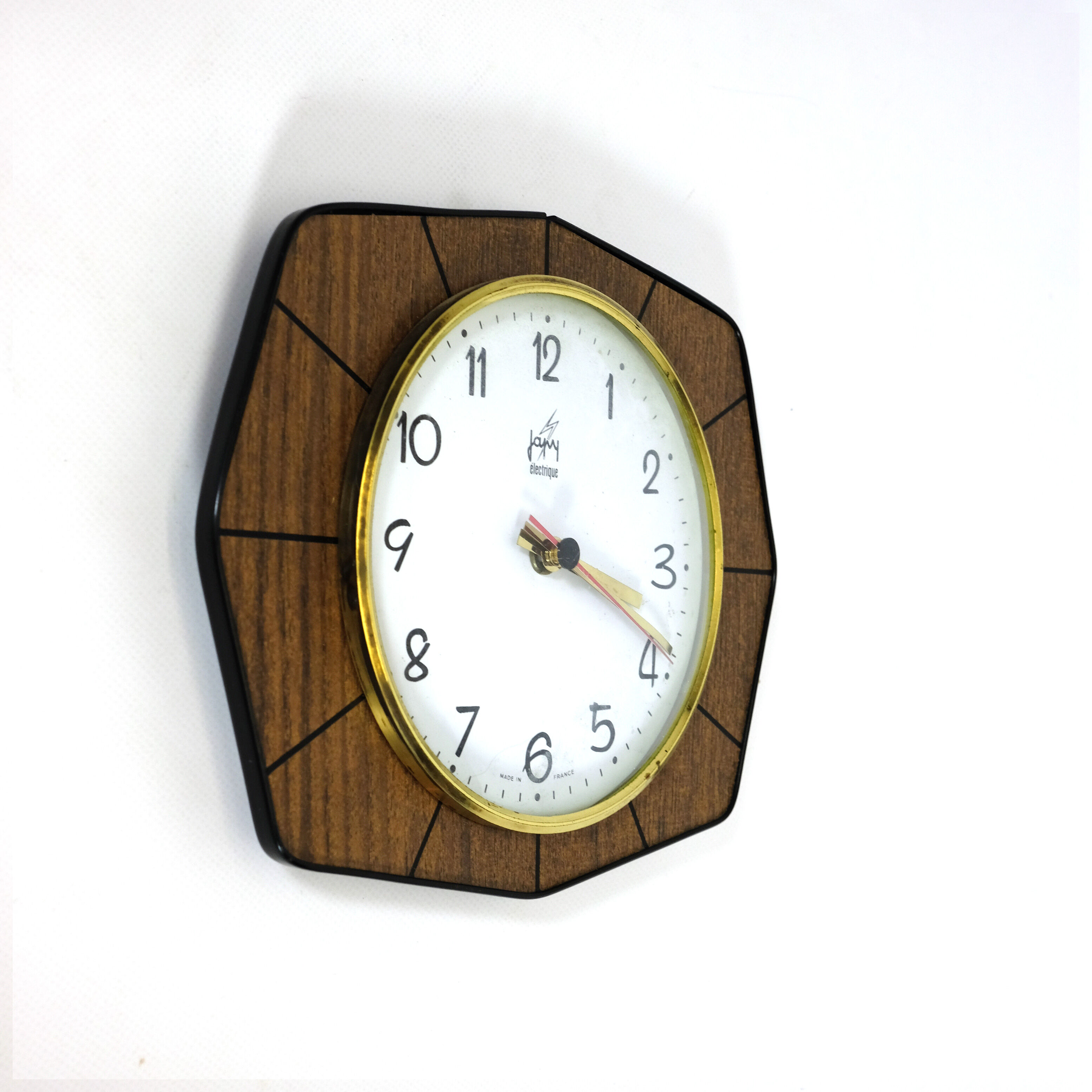 Japy clock on formica background, 1970