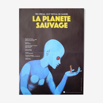 Affiche de cinéma originale - la planete sauvage -  Roland Topor