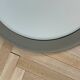 Two-tone round bathroom mirror