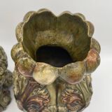 Paire de vase en barbotine ancien