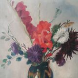 Bouquet glaïeuls and dahlias