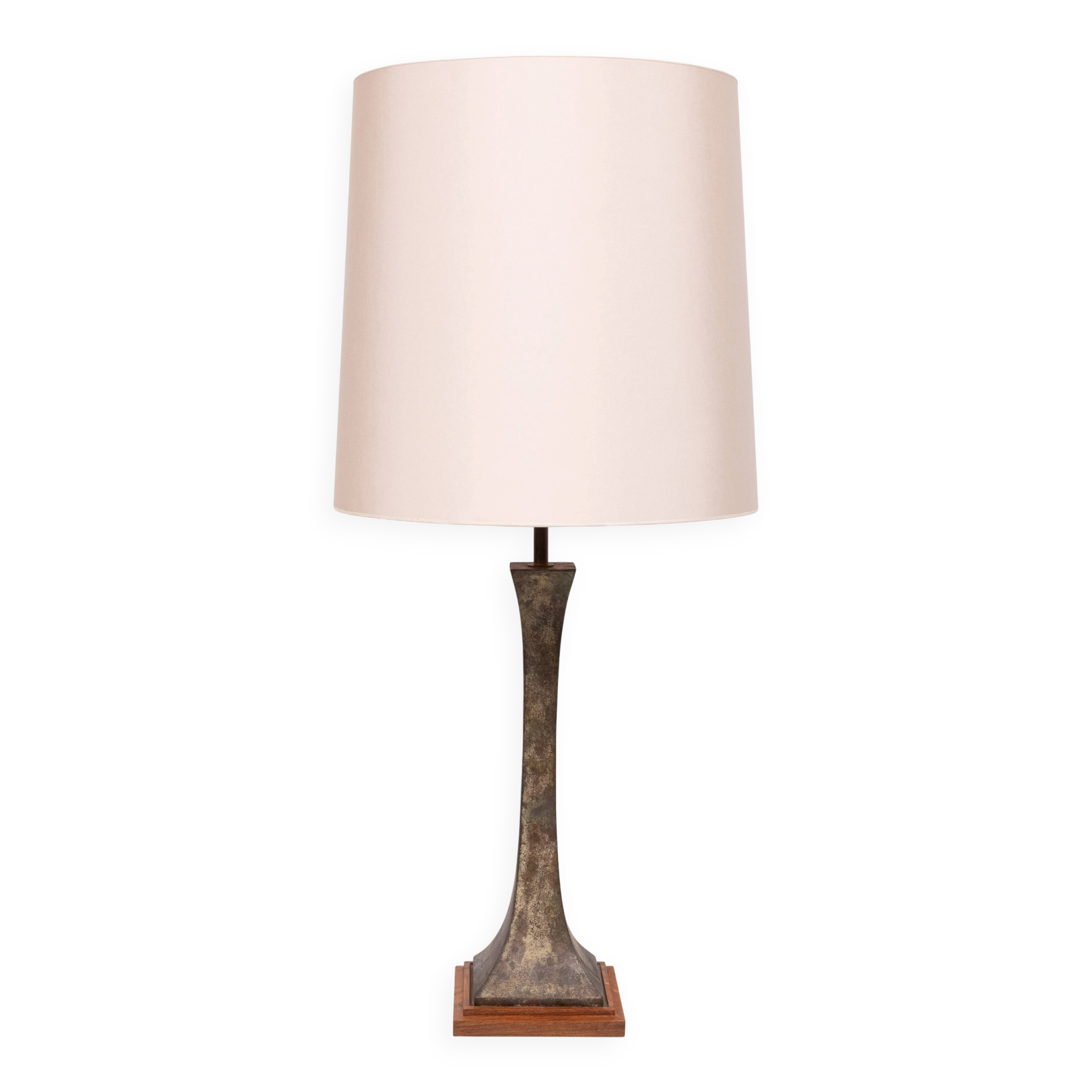 Stunning Stewart Ross James, Hansen Verdigris Bronze Table Lamp, circa 1960