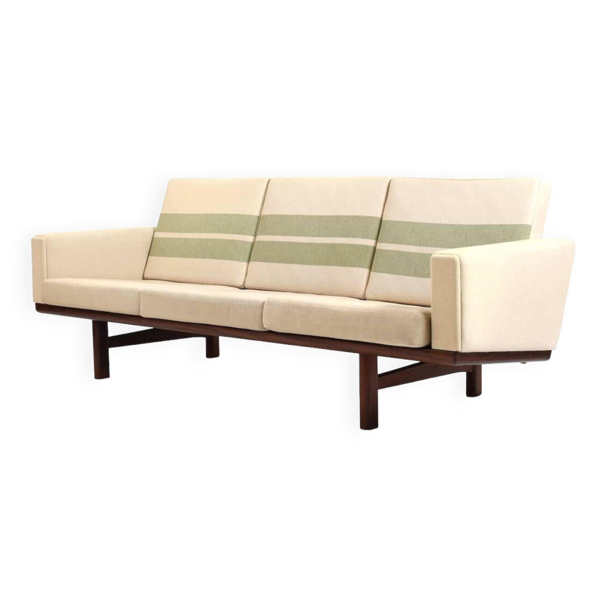 GE-236/3 Sofa in Teak by Hans J. Wegner 1960s