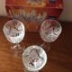 3 verres à pied en cristal de France