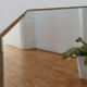 Beveled wall mirror, toilet glass, antique, art deco 48x36cm