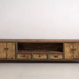 Antique wabi sabi style low cabinet (c.1900)