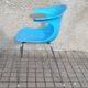 LOOP armchair - Scandinavian DESIGN chair by Claus Breinholt (Danish) Infiniti - blue polypropylene