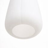 Scandinavian opaline and teak suspension by Uno and Östen Kristiansson for the