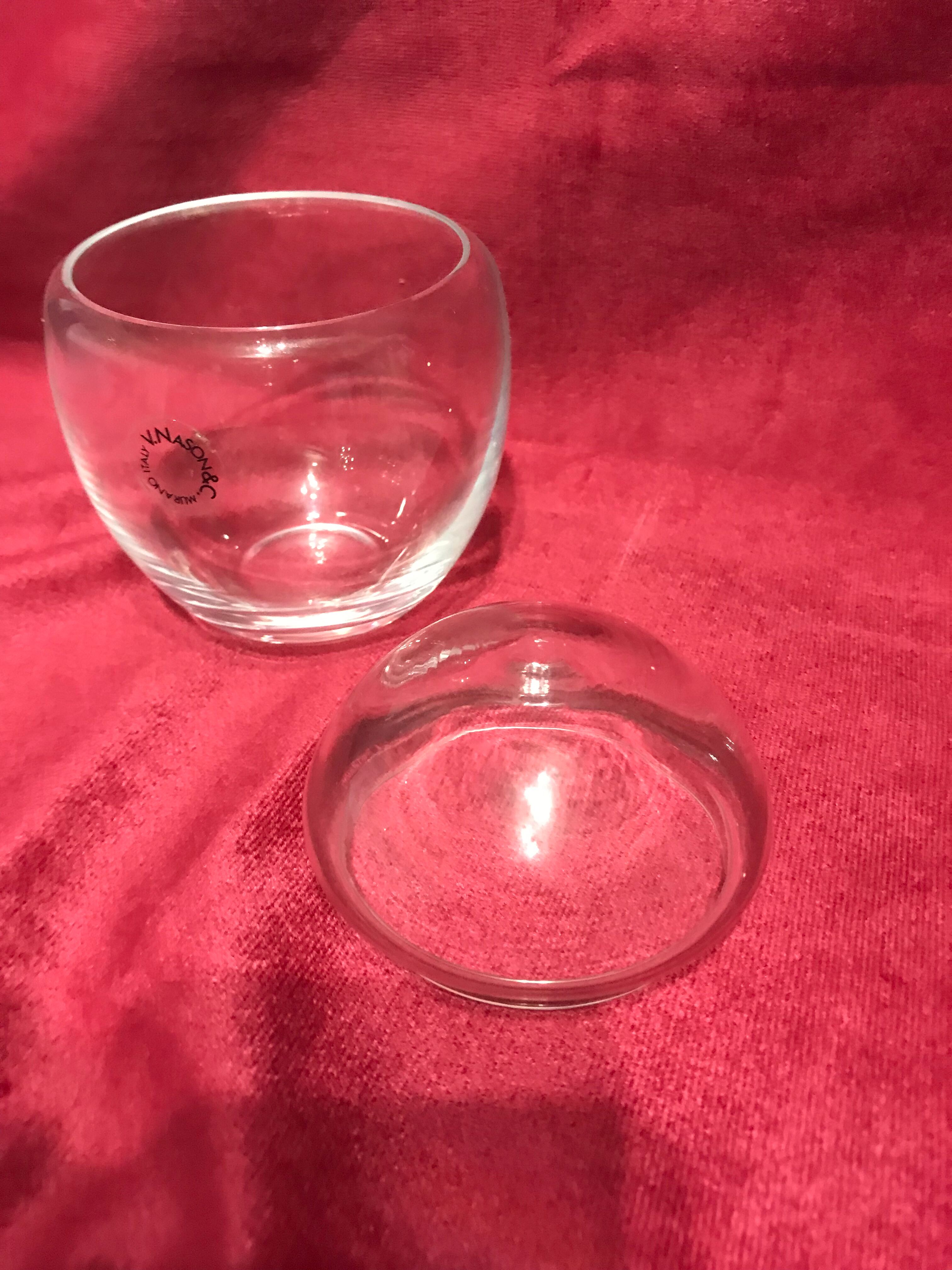 Murano Nason glass candy box signed