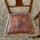 4 chaises art déco assise cuir