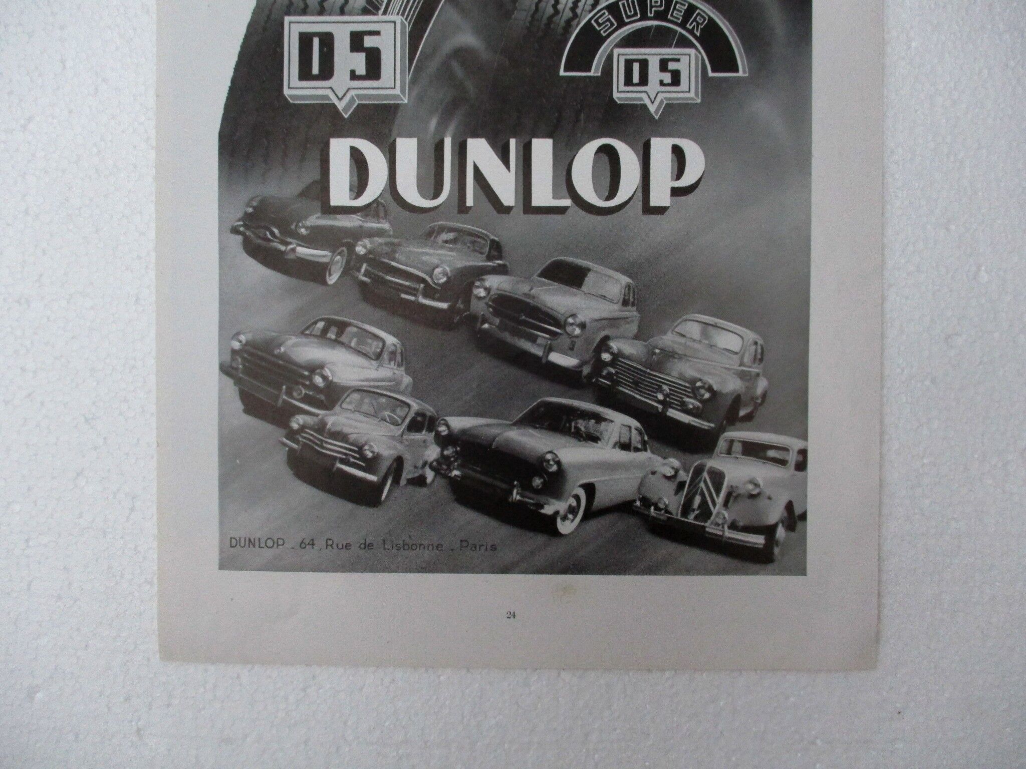 Advertising Dunlop 50s