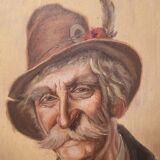 Portrait oil on panel