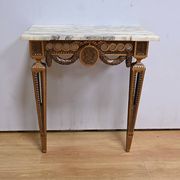 Small Carved Wood Wall Console, Louis XVI style, Napoleon III period – Mid-19th century