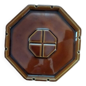 Vintage octagonal ceramic pocket & ashtray. Iberian ceramics