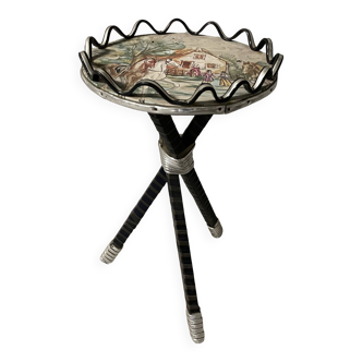 Guéridon kitsch années 70