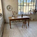 Table de ferme en cerisier