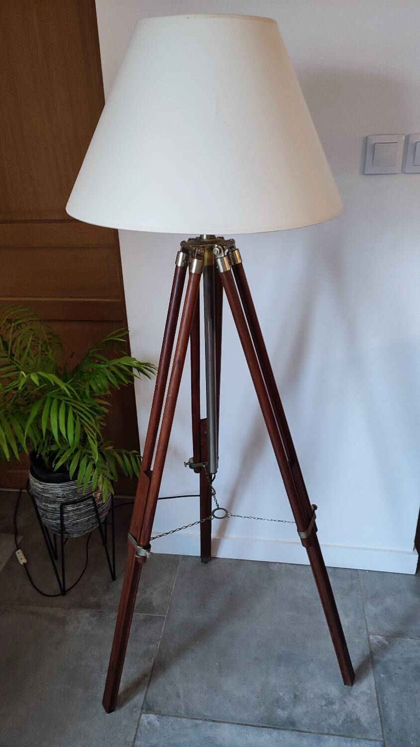 Large tripod floor lamp