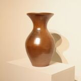 Important iridescent stoneware vase