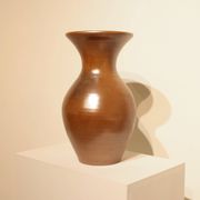Important vase en grès irisé