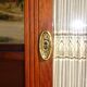 Vintage oak sideboard with sentry boxes and mirror