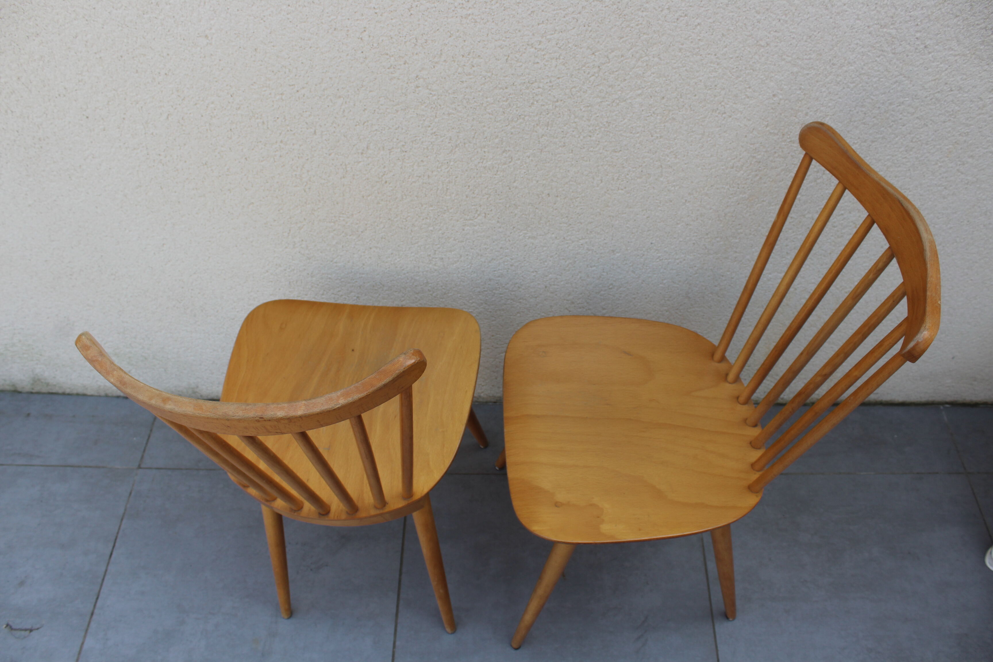 Two  bistro chairs